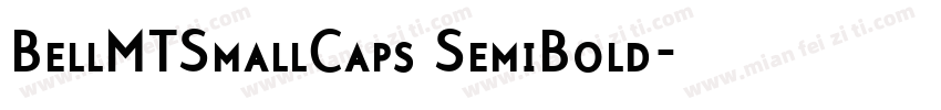 BellMTSmallCaps SemiBold字体转换